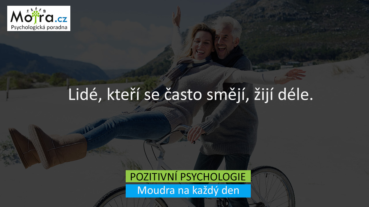 Lidé, kteří se často smějí, žijí déle.